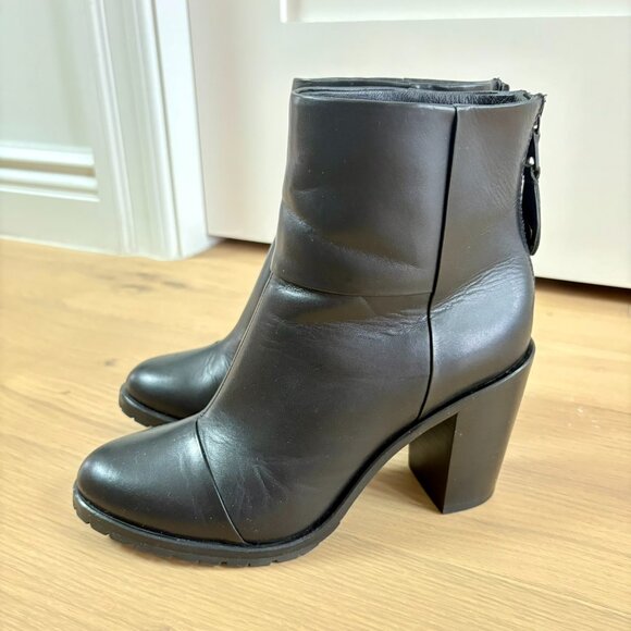 rag & bone Newbury 2.0 Black Leather Boots - EU 38.5 - Picture 3 of 8